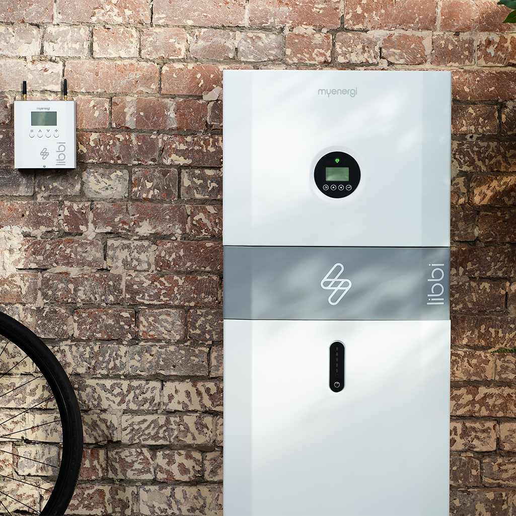 libbi on a wall | battery storage system | myenergi ireland