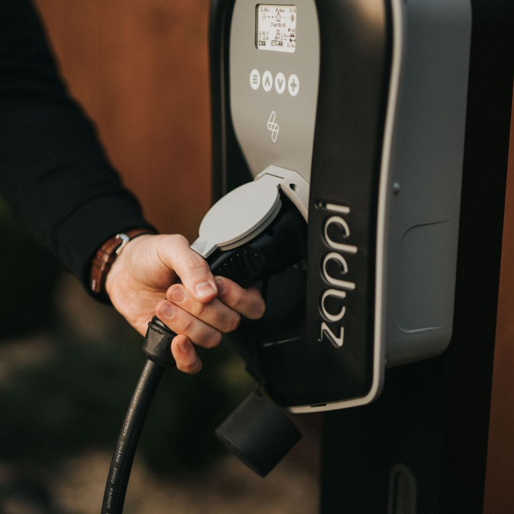 zappi ev charger being removed